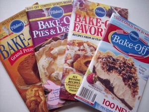 Lot of 4 Pillsbury Bake-off cookbooks - Picture 1 of 18