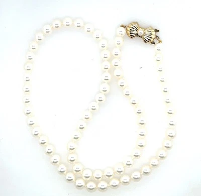 Juego de collar, pulsera y pendiente de perlas cultivadas Mikimoto Blue Lagoon cierre de 14K Foto 1 de 4