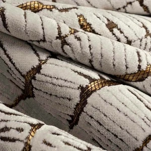 S. Harris Modern Contemporary Cut Velvet Fabric- Maji / Polar 11.20 yds 4320903 - Picture 1 of 3