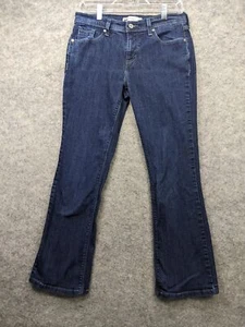 Jeans Levi's para mujer 28 tiro bajo 515 bootcut solapa bolsillos lavado oscuro denim - Imagen 1 de 17