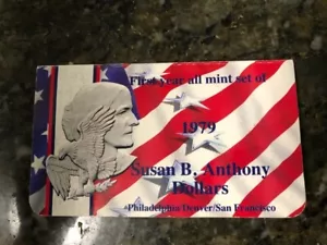 Very Rare 1979 Susan B. Anthony Dollars Set Missing Obverse Clad Layer Error - Picture 1 of 5