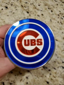 ULTRA RARE LARGE CHICAGO CUBS GLASS LOGO WITH BRACKETS! ONLY ONE ON EBAY!!! - Picture 1 of 6