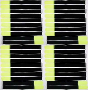 40x Klettband Kabelbinder 40 cm x 40 mm neon gelb Klettbänder Kabelklettband Öse - Bild 1 von 9