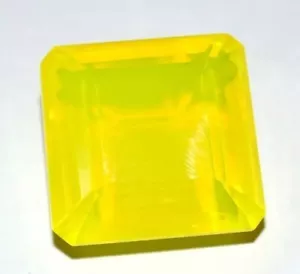 Superb Yellow Opal Square Cut Welo Australian Certified 55+ Ct Loose Gemstone - Picture 1 of 6