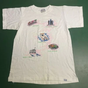 Camiseta De Colección Detroit (Pequeña De Gran Tamaño) Blanca Greektown Bob-lo Boat Tiger Stadium - Imagen 1 de 18