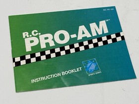 ORIGINAL Nintendo NES R.C. PRO-AM Instruction Booklet Manual Book only