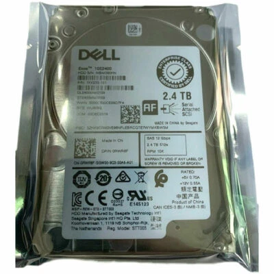 Dell RWR8F 2.4TB 10K SAS 2.5" 12Gbps HDD Hard Drive ST2400MM0159 0RWR8F HDD - Image 1 of 4