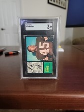 1962 TOPPS #36 ERNIE DAVIS (RC) SP ROOKIE CARD-CLEVELAND BROWNS- SGC 3