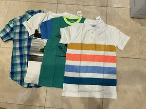 CREWCUTS SET OF 4 SHORT SLEEVE SHIRTS SZ 14 - NWT - Picture 1 of 10