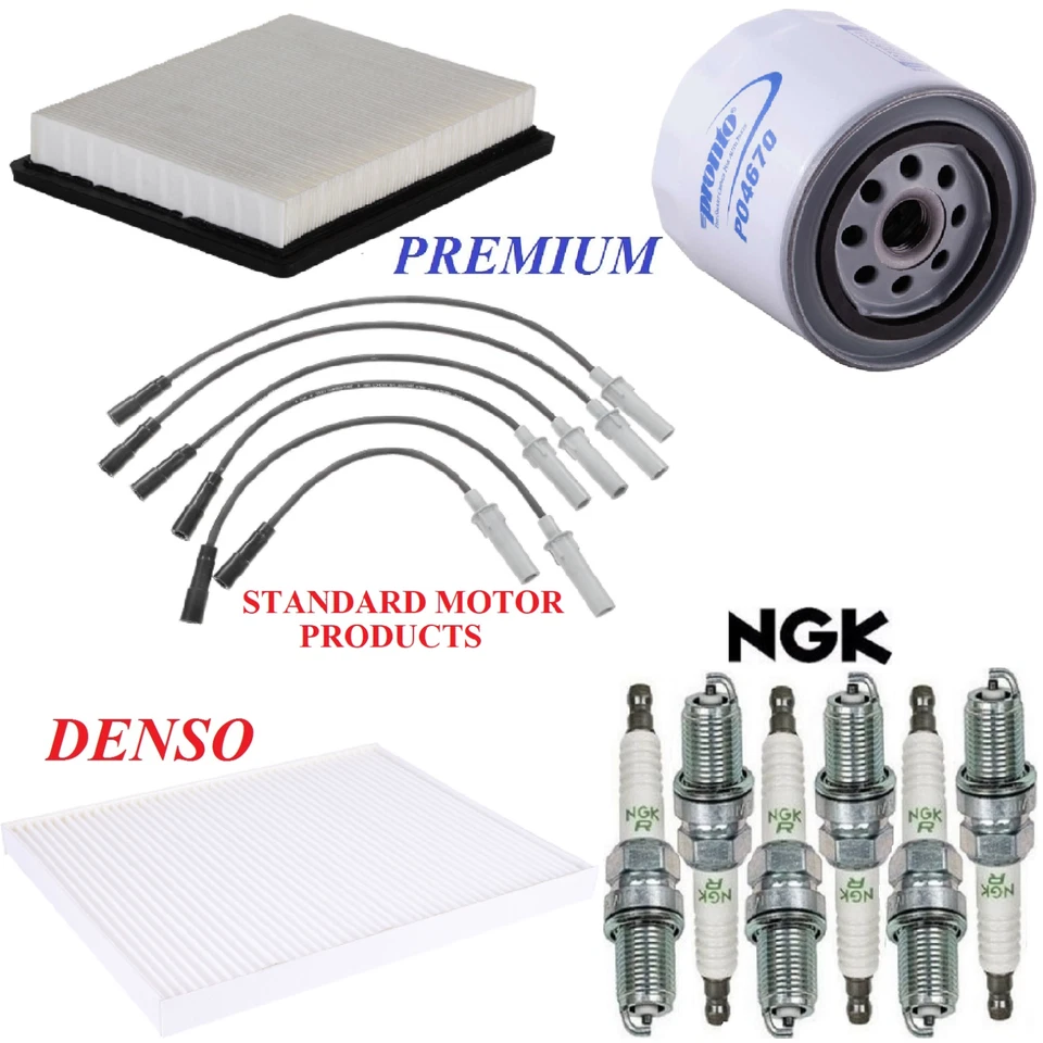 Настраиваемый комплект фильтров провода свечи зажигания подходят для DODGE GRAND CARAVAN V6 3,8 л 2004-2006 - Изображение 1 из 1