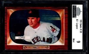 1955 Bowman #308 AL LOPEZ, CGC 9 Cleveland Indians, MINT - Picture 1 of 2