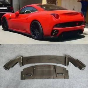 Cubierta labial difusora divisor parachoques trasero de fibra de carbono para Ferrari California - Imagen 1 de 10