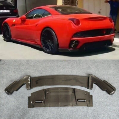 Carbon Fiber Rear Bumper Splitter Diffuser Lip Cover for Ferrari California - Imagen 1 de 4