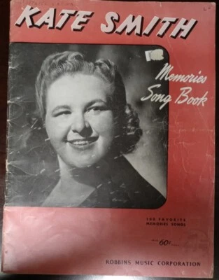 Kate Smith “Memories” Song Book (1933) - Image 1 of 4