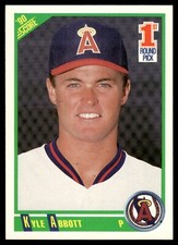 1990 Score 1st Round Pick #673 Kyle Abbott Rookie California Angels
