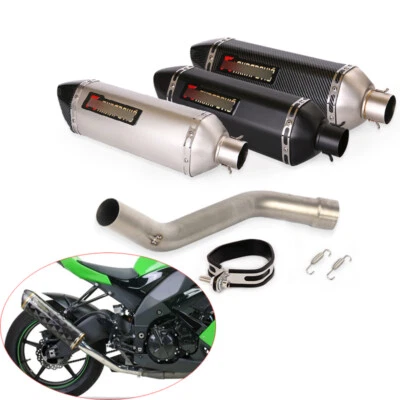 Silenciador de tubo de escape de 51 mm con puntas asesinas DB para Kawasaki Ninja ZX10R 2008-2020 Foto 1 de 4