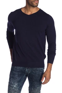 XRAY Men's V-Neck Sweater Pullover Navy Blue Size Medium Regular Fit New - Picture 1 of 2