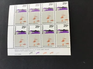 NEW ZEALAND NHM PLATE BLOCK-1970 PICTORIALS 25c No 1a(x5) SG 930 - Picture 1 of 1