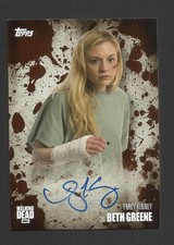 TOPPS LTD EDITION THE WALKING DEAD SEASON 5 AUTOGRAPH CARD EMILY KINNEY BETH