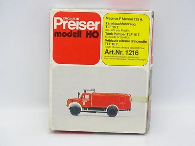 Preiser Kit da Montare 1/87 Ho - Magirus F150 D10A Pompieri Feuerwehr - Immagine 1 di 2