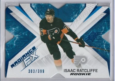 2022-23 Spx Radiance Fx Blue Isaac Ratcliffe 303/399🔥Philadelphia Flyers - Image 1 of 2