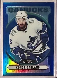2021-22 O-Pee-Chee OPC Platinum Retro Rainbow Blue #R-52 Conor Garland /199 - Picture 1 of 2