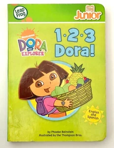 Tag Junior Dora the Explorer 1-2-3 Leap Frog Leapreader Board Book - Picture 1 of 4