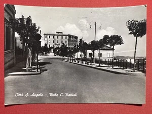 Cartolina - Città Sant'Angelo ( Pescara ) - Viale C. Battisti - 1956 - Picture 1 of 2