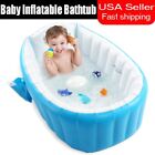 Baby Inflatable Bathtub Thick Portable Bathing Bath Tub For Kid Toddler Newborn