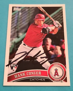 HANK CONGER Rookie Signed 2011 Topps #285 Los Angeles Angels Autograph Auto (b) - Bild 1 von 3