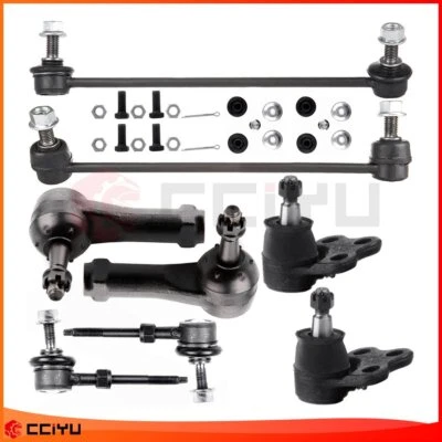 Set Of 8 Fits 2002-2007 Saturn Vue New Front Tie Rod Ends Ball Joints Steering Foto 1 de 4