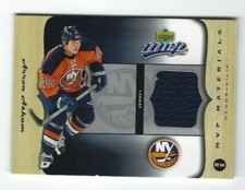2005-06 Upper Deck MVP Materials #M-AA Arron Asham 
