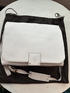 Coccinelle Satchel Cross Body Bag White Leather - Picture 1 of 24