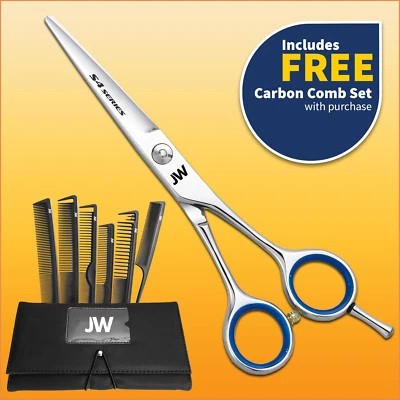 JW S4 Shear & 4 Pcs. Carbon Comb Set - Image 1 of 4