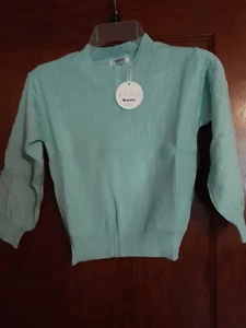 X Opeac Girls Mint Green Long Sleeve Sweater EU120 Size 5/6 USA New - Picture 1 of 6