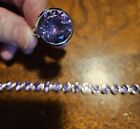 And Matching Bracelet. From Macys. Sterling Silver Amethyst Gemstone Ring