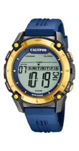 Calypso Cronógrafo Reloj Pulsera Hombre Azul/Negro Alarma Fecha K5814/2 - Imagen 1 de 1