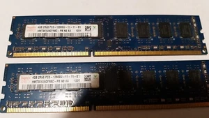 HMT351U6CFR8C-PB Hynix 8GB Kit (2*4GB) PC3-12800U DDR3-1600MHz CL11 RAM 2RX8 - Photo 1/1