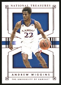 2016 Panini National Treasures Collegiate Red #2 Andrew Wiggins /49