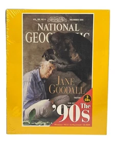National Geographic Magazine Jane Goodall 2 CD-ROM Volume 188 No. 6 1995 Sealed - Picture 1 of 2