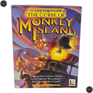 The Curse of Monkey Island ( III ) IBM PC CD-Rom Spiel Big Box Lucasarts #2 B14 - Picture 1 of 9
