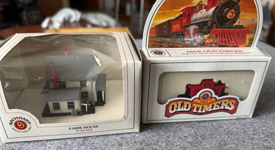 Bachmann N Scale #45812 Farm House PLUS Old Timers Caboose - Image 1 of 4