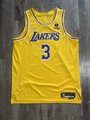 Anthony Davis Los Angeles Lakers Nike Authentic Jersey 75th Anniversary Size 52 - Image 1 of 4