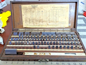 1/16” ~ 4'' Rectangular Block Gauge Set 1/16” ~ 4'' 92 Piece Missing 12 Blocks A - Picture 1 of 9
