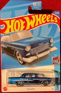 HOT WHEELS CHEVY BEL AIR  '55 CHEVY BLUE 20/250 . SEE COMBINED OFFERS! - Picture 1 of 1