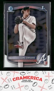 Luke Sinnard 2025 Bowman Chrome Prospects #BCP-62 Atlanta Braves - Picture 1 of 2