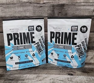 Prime Hydration Sticks sabor azul frío 16 palos cada uno 2 bolsas exp. 1/2027 Nuevo - Imagen 1 de 4