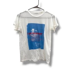 Reformation NWT Graphic Tee Size XS White Tencel Statement Shirt Casual Soft - Picture 1 of 8