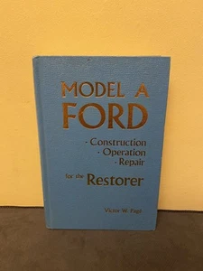 MODEL A FORD-Construction-Operation-Repair For The Restorer Victor Pagé 1992 HC - Picture 1 of 8