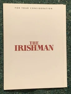 The Irishman DVD Full Length Screener Al Pacino Robert De Niro Pesci FYC 2019 - Imagen 1 de 2